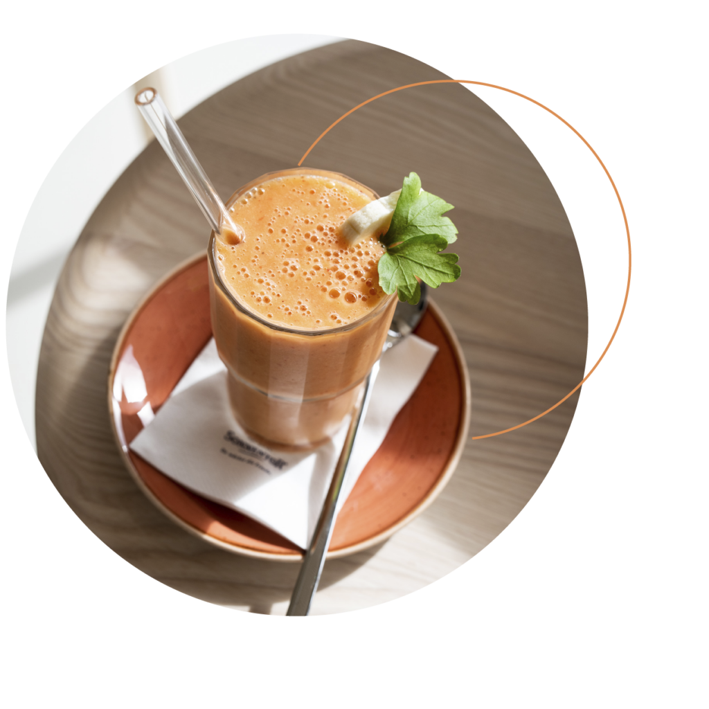 gesunder Orange Smoothie Salve Cafe Salvida