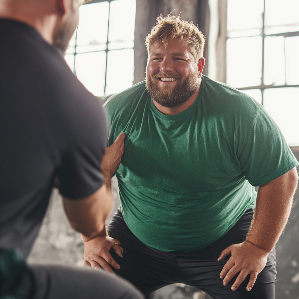 Ein Mann beim Personaltraining
